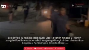 Terlibat Tawuran Demi Konten, Belasan Remaja Ditangkap Di Penjaringan