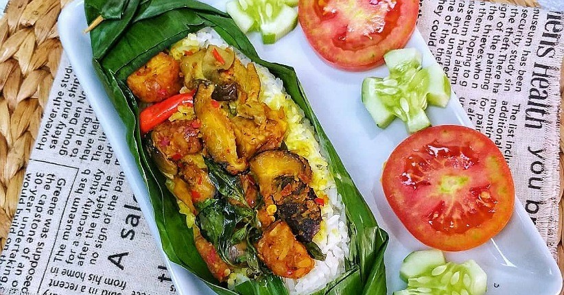 nasi bakar jamur kemangi