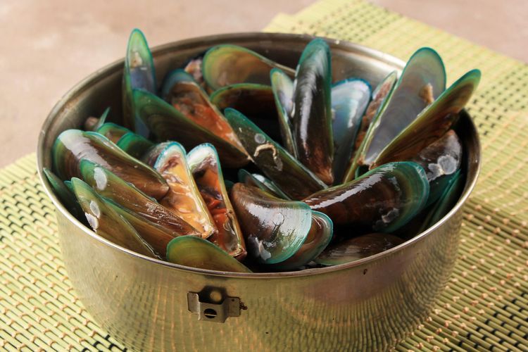 Mengolah kerang hijau