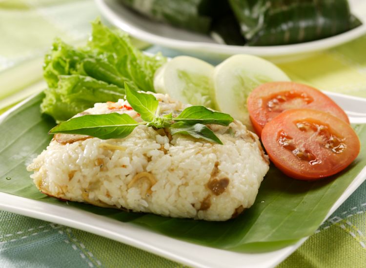 nasi bakar jamur kemangi 