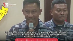 Evakuasi Sukses: Seluruh Prawira KRI Teluk Hading-538 Diselamatkan Setelah Terbakar