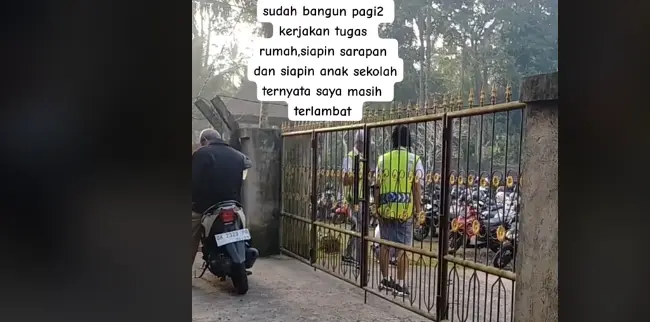 guru telat ke sekolah