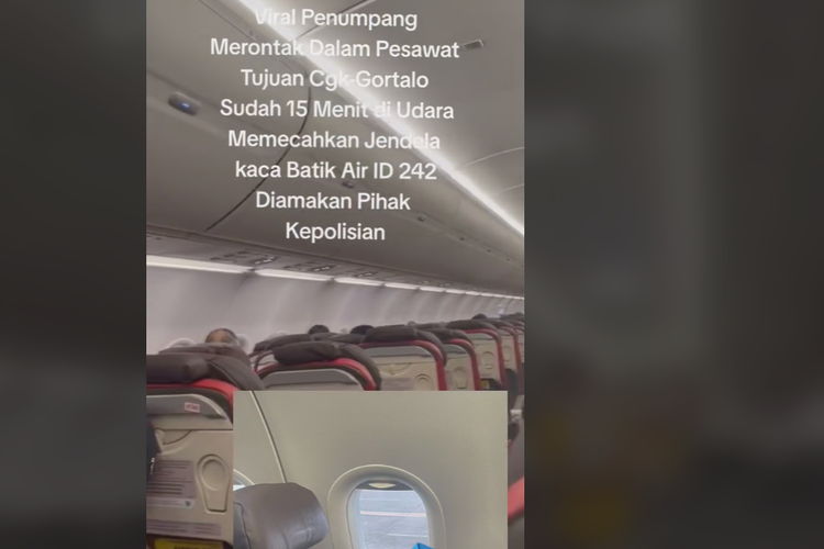 upaya pemecahan kaca pesawat Batik Air