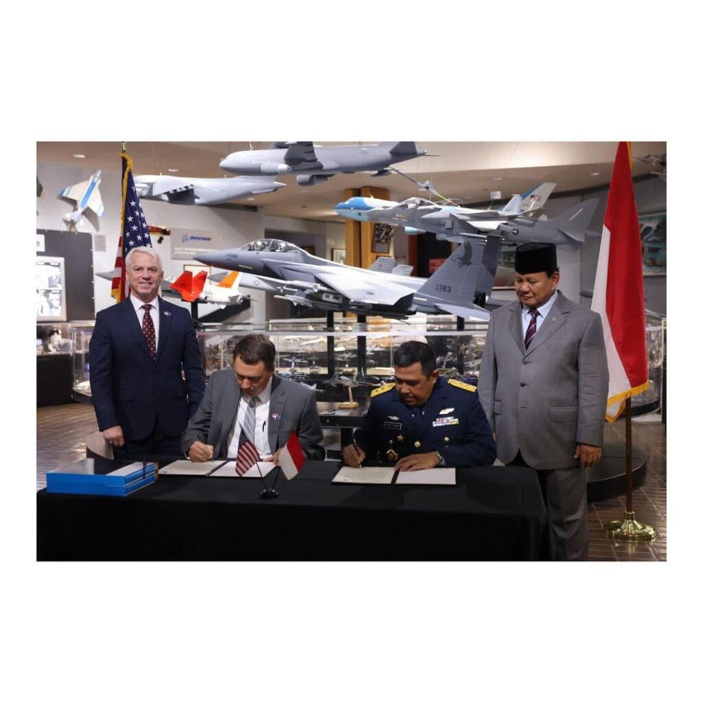 Indonesia Teken MoU Pembelian 24 Unit Pesawat Tempur F-15EX