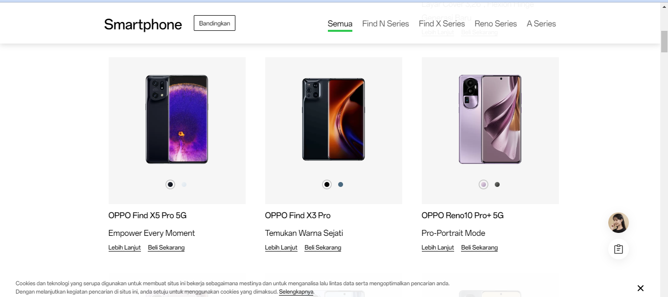 Harga Handphone Oppo