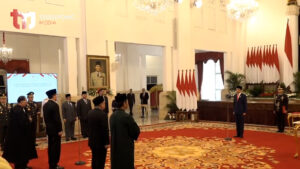Pelantikan Laksdya TNI Irvansyah sebagai Kepala Bakamla Oleh Presiden