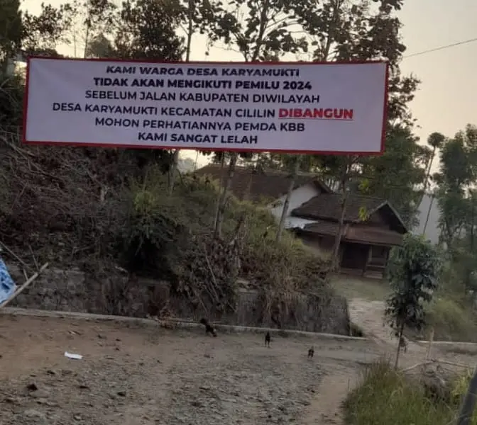 Golput Karena Jalan Rusak