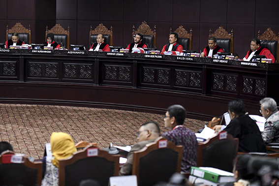 8 Hakim MK Pimpin Sidang Gugatan Pilpres AMIN