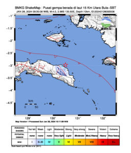 Gempa Bumi Bula, Kabupaten Seram Bagian Timur 