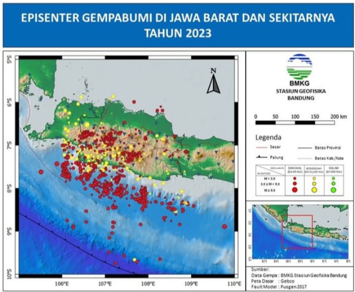 1.155 Gempa Mengguncang Jabar