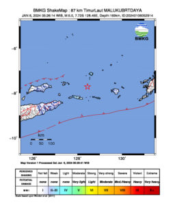 Gempa berkekuatan 5,0 mengguncang Maluku Barat Daya