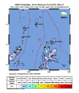 Gempa Magnitudo 5,3 Guncang Tobelo