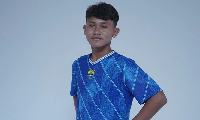 Pemain Persib U 16 Marcel Mahardika seleksi timnas u 16