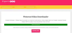 Download video Pinterest