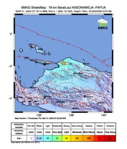 Gempa Guncang Memberamo Raya Papua