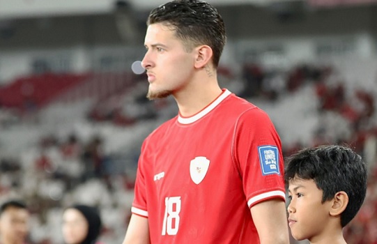 Justin Hubner Indonesia vs Australia U23