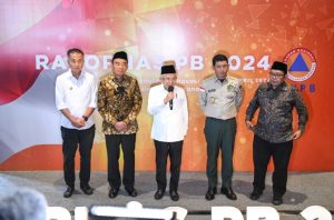 Rapat Koordinasi Badan Nasional Penanggulangan Bencana (Rakornas PB) Tahun 2024 di Hotel Pullman, Kota Bandung, Rabu (24/4/2024).(Dok Adpim Jabar)