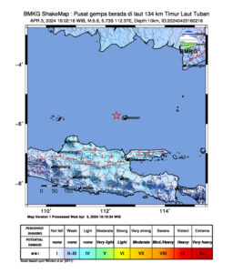 Gempa Tuban Jawa Timur 