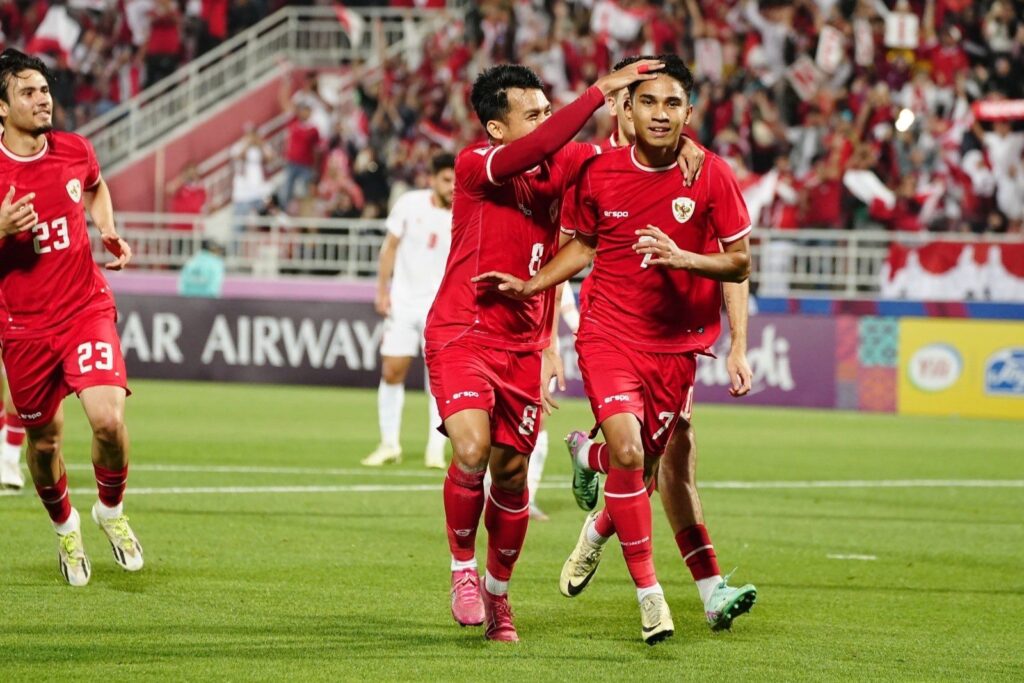 Kalahkan Yordania 4-1 Indonesia Lolos ke Perempat Final
