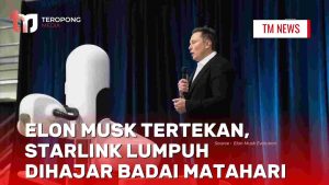 Elon Musk Tertekan, Starlink Lumpuh Dihajar Badai -Cover