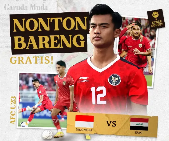 nobar Indonesia vs Irak U23-1