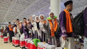 jemaah haji Indonesia pulang