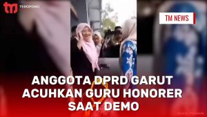 Anggota DPRD Garut Acuhkan Guru Honorer saat Demo- anga