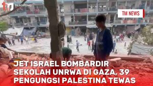 Jet Israel Bombardir Sekolah UNRWA di Gaza, 39 Pen-Cover