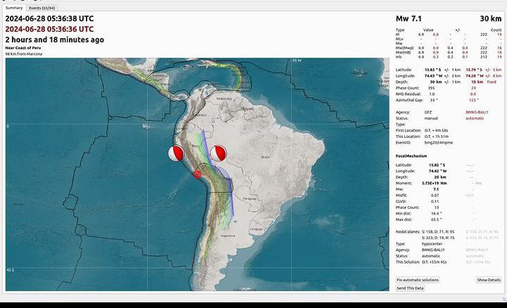 Gempa Peru