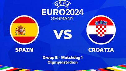 spanyol vs kroasia Euro 2024 skor
