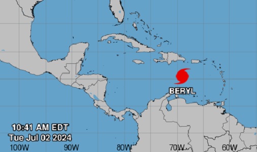 Badai Beryl dekati Jamaika