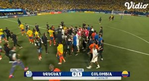 Keributan Uruguay vs Colombia Copa America 2024