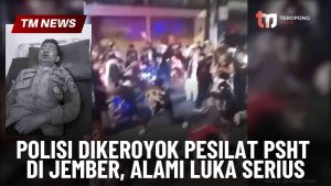 Polisi Dikeroyok Pesilat PSHT di Jember, Alami Luk-Cover