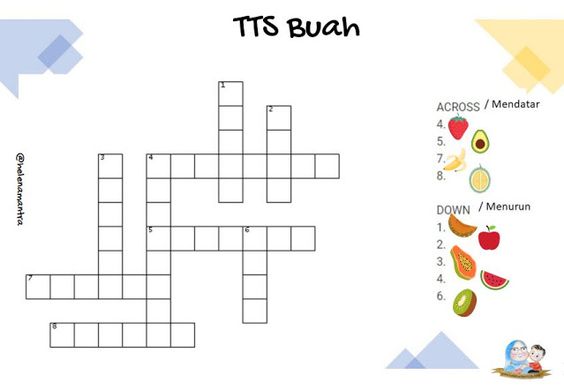 Teka Teki Silang Bahasa Inggris