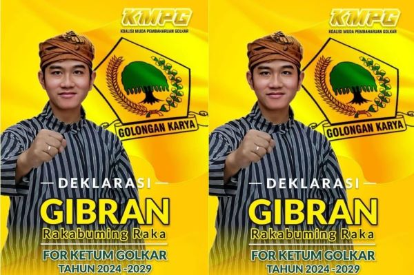 Flyer Gibran Jadi Ketum Golkar 2024-2029