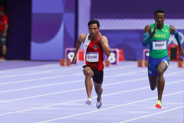 Sprinter Lalu Muhammad Zohri Perbaiki Catatan Waktu di Olimpiade Paris 2024