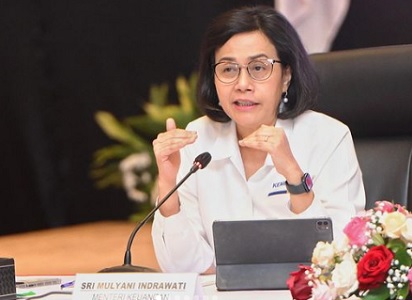 Menteri Keuangan (Menkeu) Sri Mulyani makan bergizi gratis masuk APBN