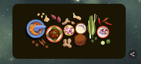 google doodle rendang