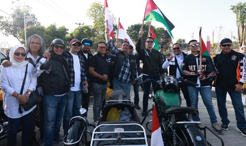 Konvoi Palestina kominitas otomotif dan dakwah