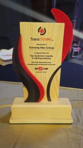 PT GMG Meraih Penghargaan Top Customer Loyalty In Mining Industry dari Trans Track