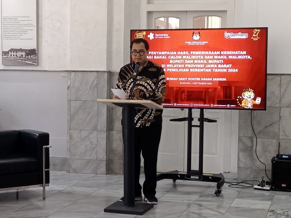 RSHS Bandung Serahkan Tes Kesehatan Paslon Pilkada 2024