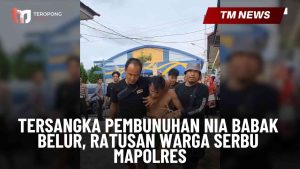 Tersangka Pembunuhan Nia Babak Belur, Ratusan Warg-Cover