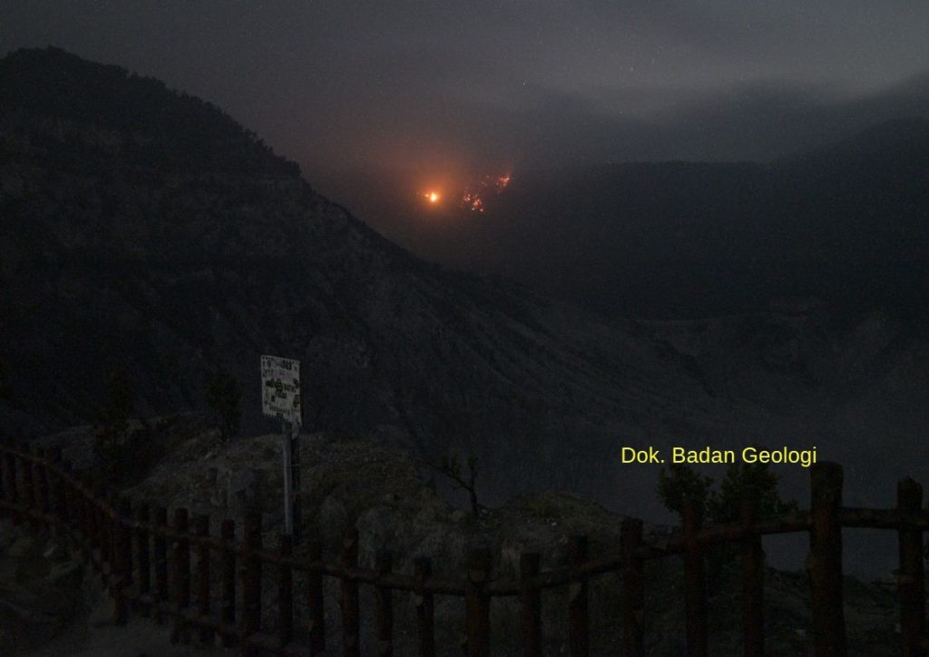 Hutan Wisata Tangkuban Perahu Terpantau Adanya Titik Api