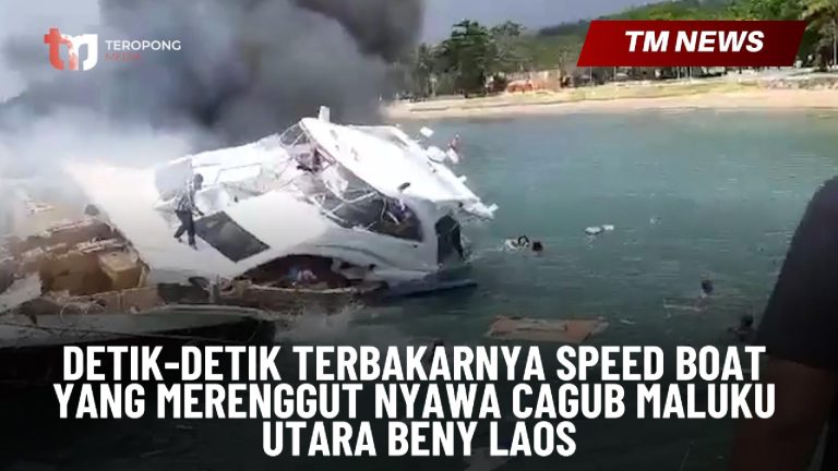 Detik-Detik Terbakarnya Speed Boat yang Merenggut -Cover