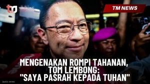 Mengenakan Rompi Tahanan, Tom Lembong Saya Pasra-Cover