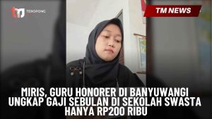 Miris, Guru Honorer di Banyuwangi Ungkap Gaji Sebu-Cover