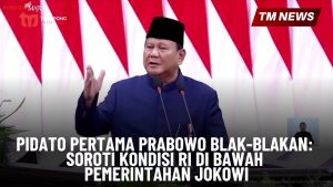 Pidato Pertama Prabowo Blak-Blakan Soroti Kondisi-Cover