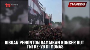 Ribuan Penonton Ramaikan Konser HUT TNI ke-79 di M-Cover