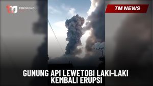 Gunung Api Lewetobi Laki-laki Kembali Erupsi-Cover