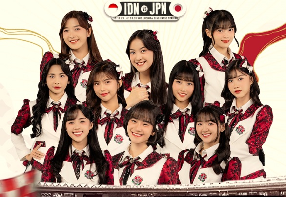 JKT48 Timnas Indonesia vs Jepang